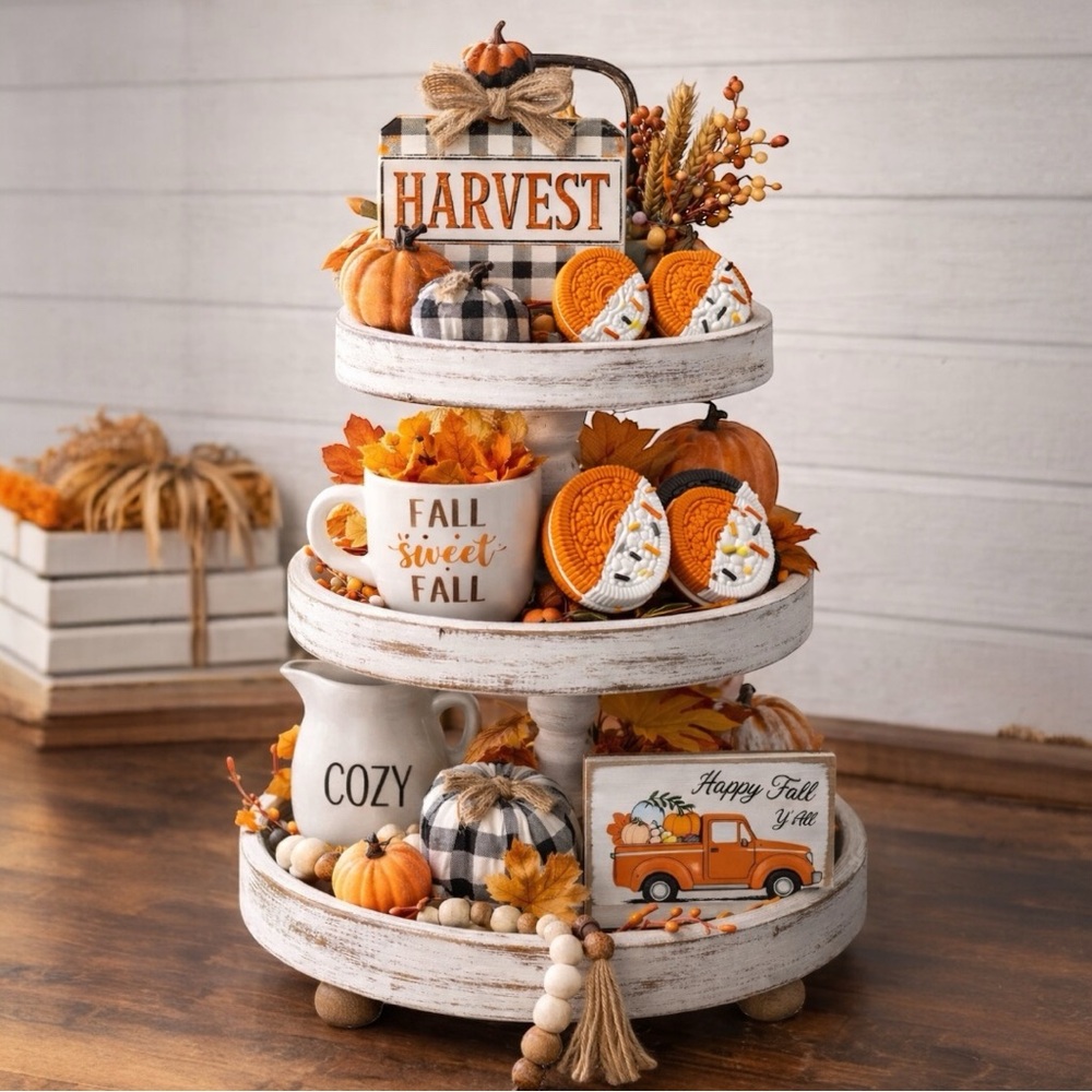 🆕Sets of 4 Fake Fall  Oreos cookies| Faux cookies | False Oreos cookies | Fall